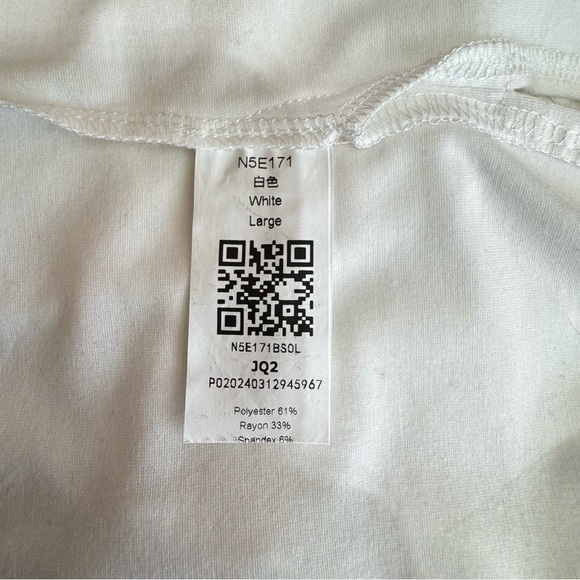 Women’s Ivory Oversized Long Dolman Sleeve Tunic Tee / Mini Dress - Picture 6 of 7